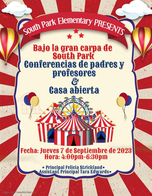 Parent Teacher Conference Spanish Flyer